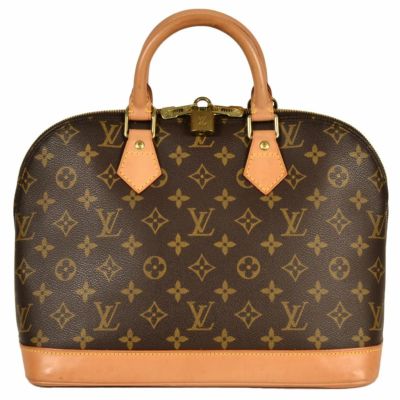 ルイヴィトン LOUIS VUITTON アルマPM ハンドバッグ モノグラム キャンバス M51130 ブラウン FL0041 旧型 レディース【中古】