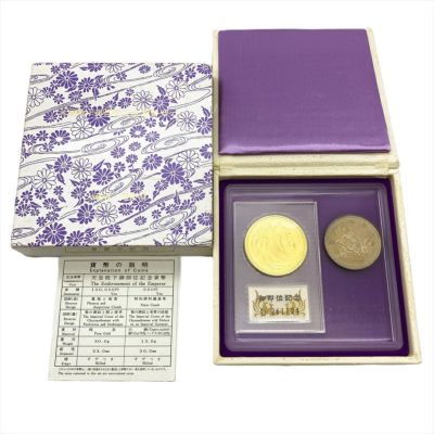 [最終値下げ]天皇陛下 御即位記念 10万円金貨 純金 30g ブリスタパック入 天皇陛下御即位記念 記念硬貨 10万円金貨 平成2年 純金 30g 金貨