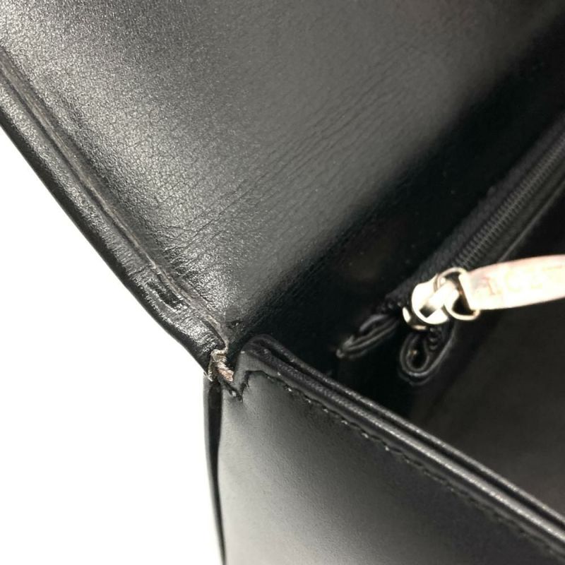 ロエベ LOEWE ハンドバッグ レザー ブラック シルバー金具 レディース