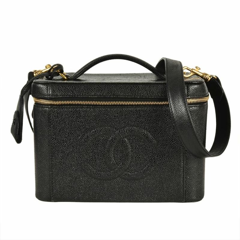 CHANEL シャネル バニティ バッグ トップハンドル キャビアスキン 79