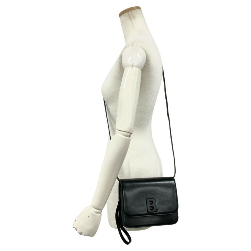 バレンシアガ BALENCIAGA Bロゴ ショルダーバッグ レザー 592898