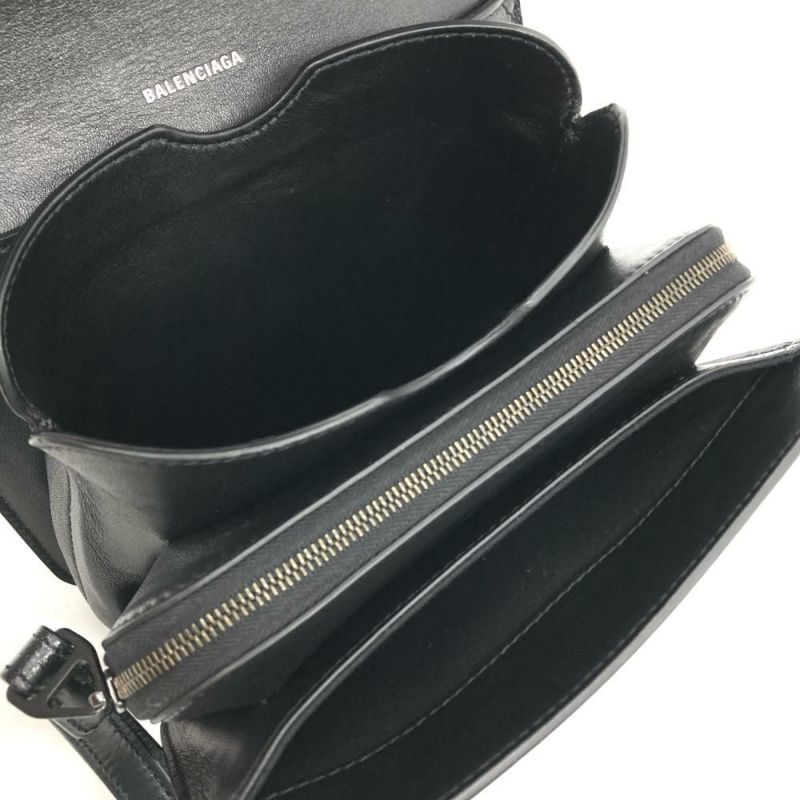 バレンシアガ BALENCIAGA Bロゴ ショルダーバッグ レザー 592898