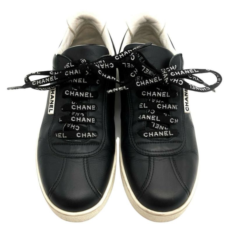 シャネル CHANEL ココマーク ローカット スニーカー レザー