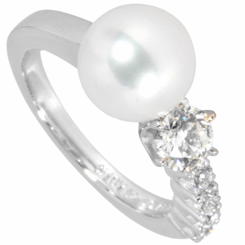 MIKIMOTO - ミキモト パール ダイヤ リング アコヤ真珠8.3mm 9.5