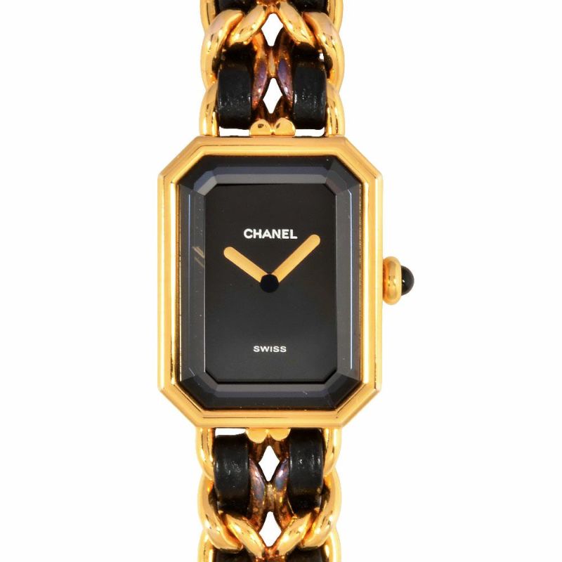 ✨CHANEL ゴールド ブラック 時計✨ シャネル CHANEL H0001 プルミエール Sサイズ 腕時計 ブラック