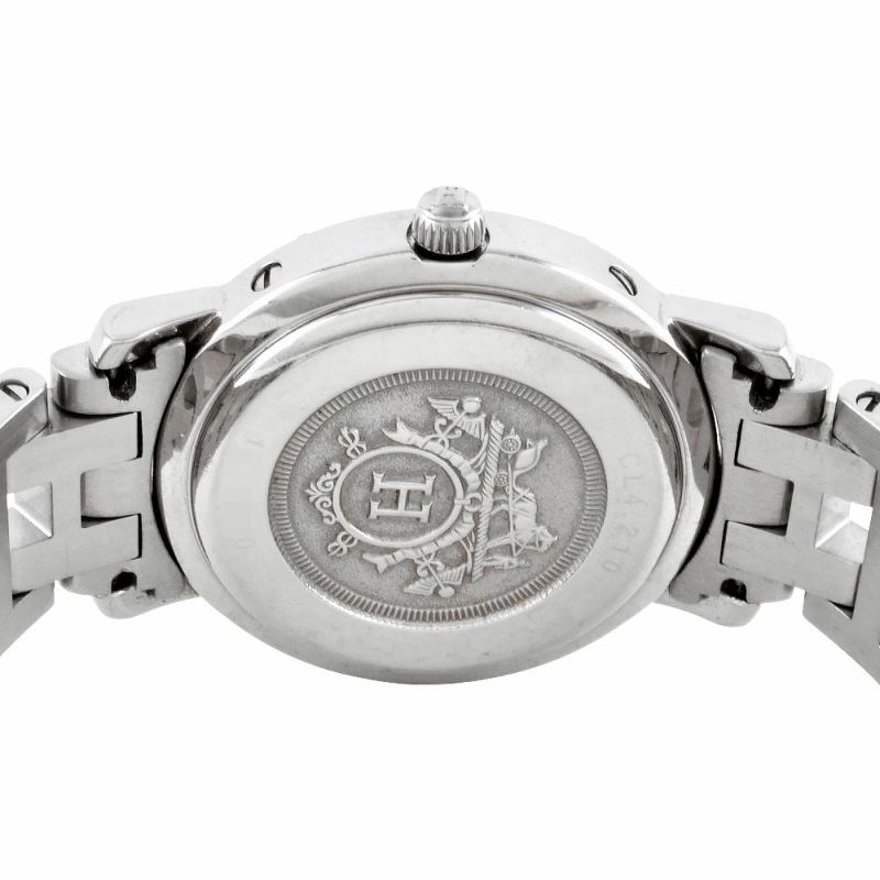 エルメス クリッパー CL4.210 ナクレ シェル デイト レディース 時計 HERMES エルメス 時計 レディース ブランド クリッパー ナクレ