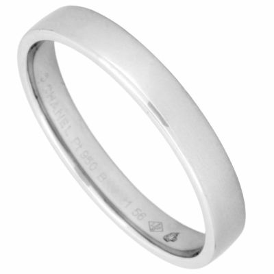 シャネル CHANEL ジョン エターナル マリッジ リング 指輪 #56 J0895 Pt950 3.9g Pt950【中古】