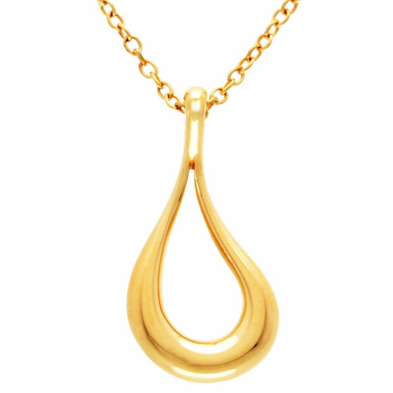 ティファニー Tiffany&Co. オープン ティアドロップ ネックレス