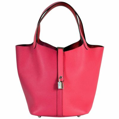エルメス HERMES ピコタンロック カザックドゥ22 MM ハンドバッグ トリヨンクレマンス Y刻印 レッド レディース【中古】