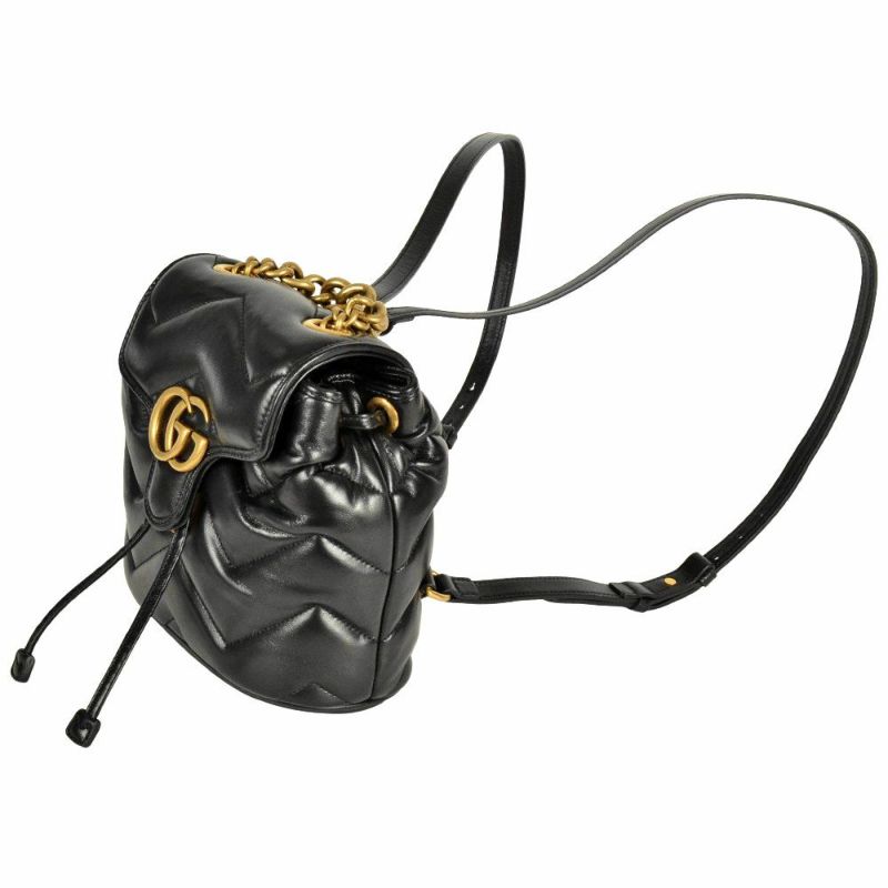 【未使用】GUCCI GG マーモント リュック 黒 付属品完備 美品 GUCCI グッチ GGマーモント リュック 528129 黒 - メルカリ