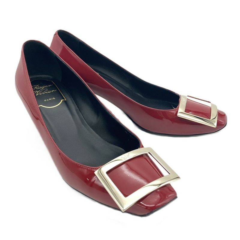 ロジェヴィヴィエ ROGERVIVIER パンプス パテントレザー レッド