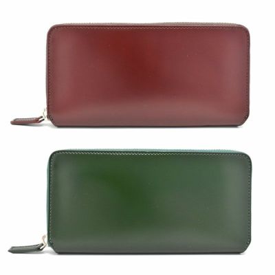 プレリー コードバン NP12030 PRAIRIE　新品未使用　ネイビー CORDOVAN1957(コードバン1957）ラウンドファスナー長財布