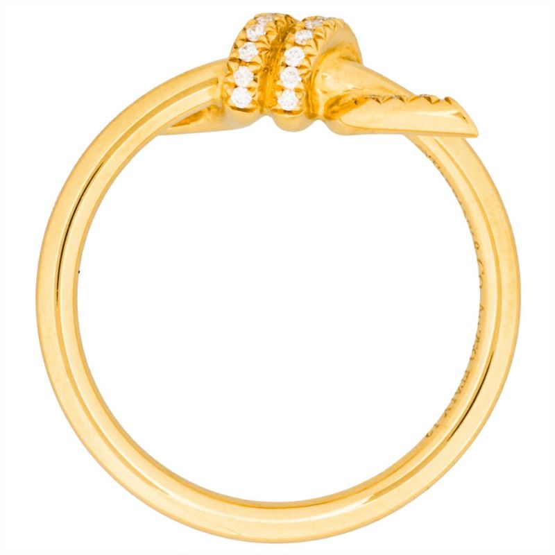 ティファニー Tiffany&Co. ノット リング 指輪 ダイヤモンド 約11号