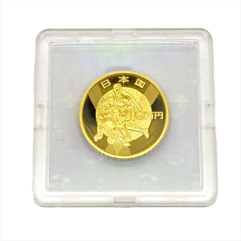 FIFA 日韓ワールドカップ記念 1万円 プルーフ金貨 純金 15.6g 金貨