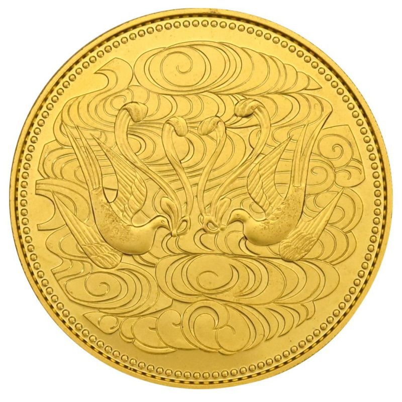 天皇陛下 御在位六十年記念 10万円 金貨幣 昭和61年 純金 20g 金貨