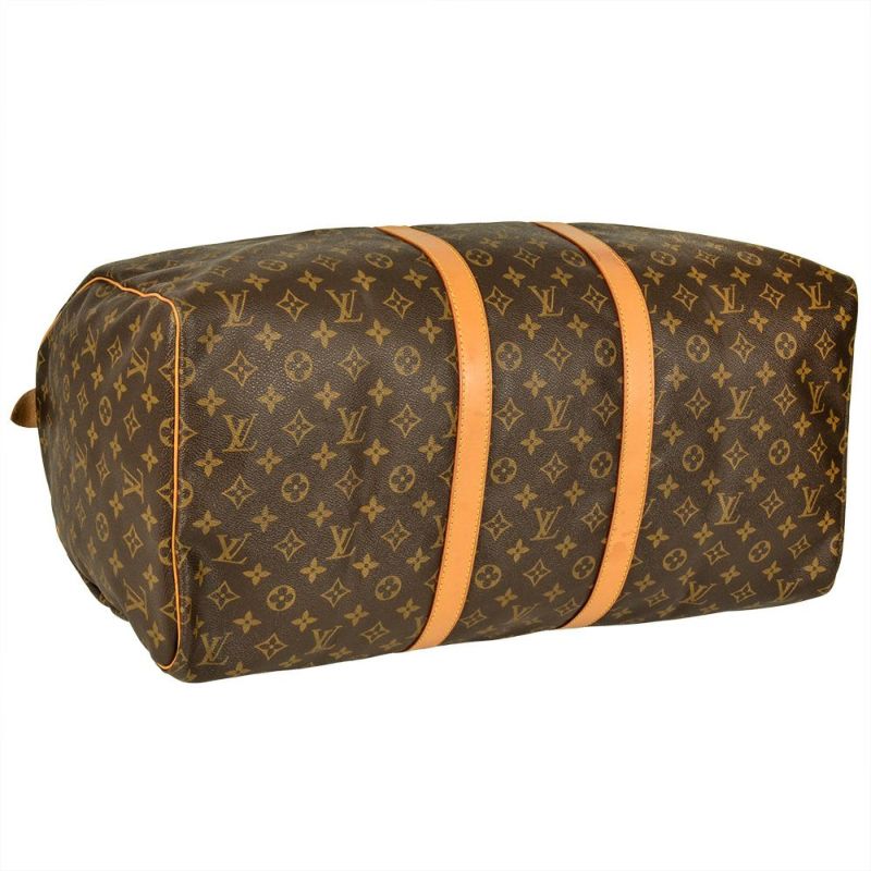 LOUIS VUITTON◇キーポル55_モノグラム・キャンバス_BRW/PVC/BRW