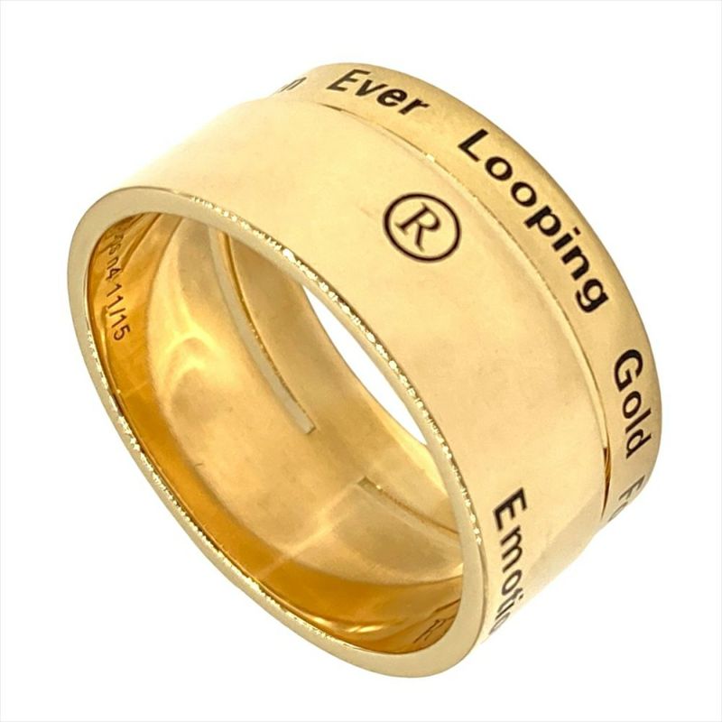 レポシ REPOSSI Berbere ベルベル 2連 リング 指輪 #57 K18PG 10.8g