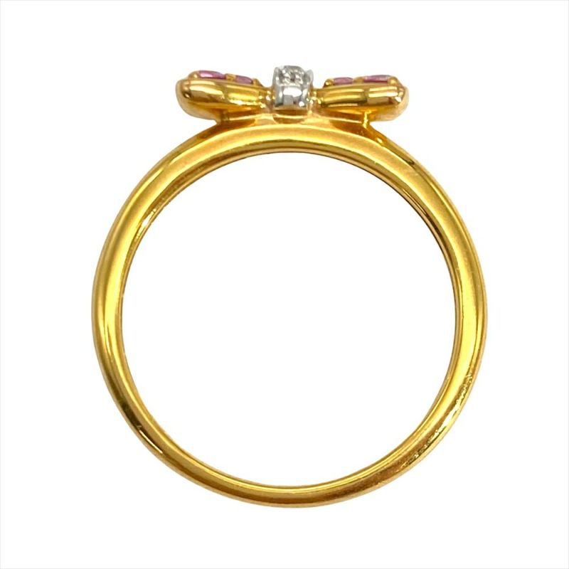 ポンテヴェキオ Ponte Vecchio リボン リング 指輪 サファイア 0.16ct