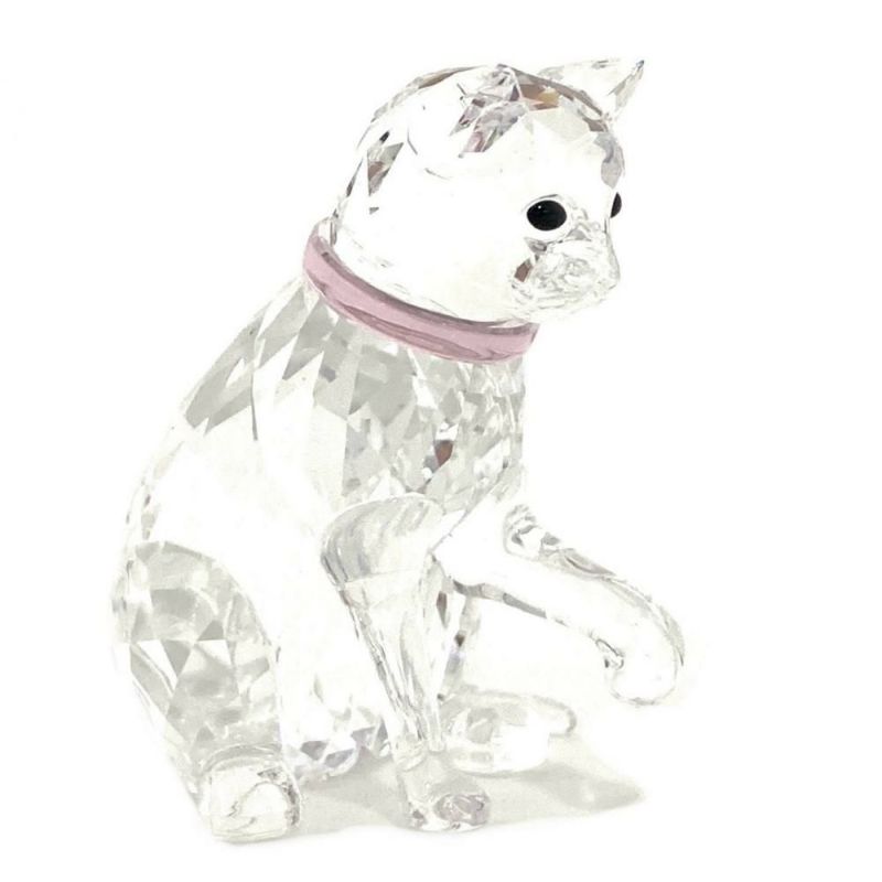 スワロフスキー SWAROVSKI 猫のお母さん オブジェ 置物 5465836 クリア
