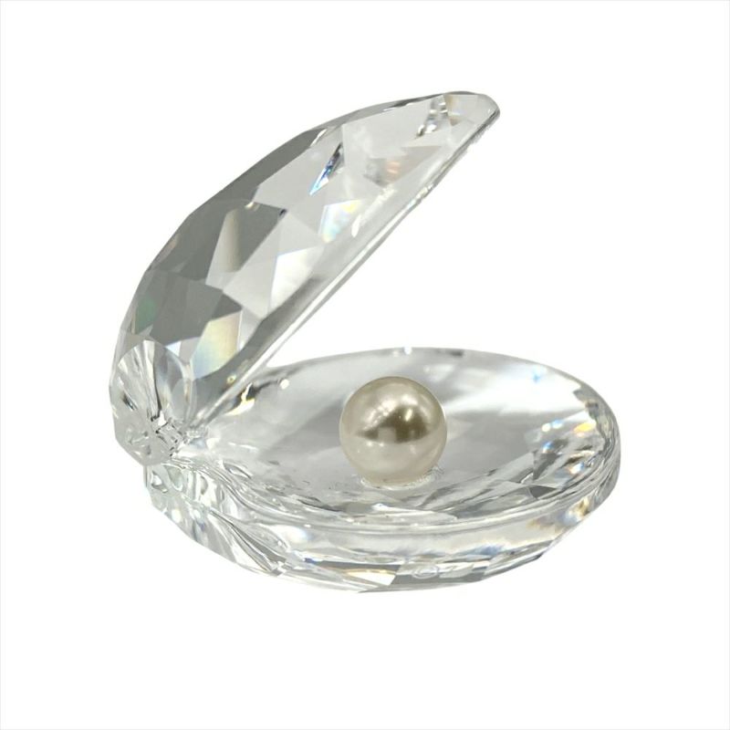 スワロフスキー SWAROVSKI シェル ホワイトパール オブジェ 置物
