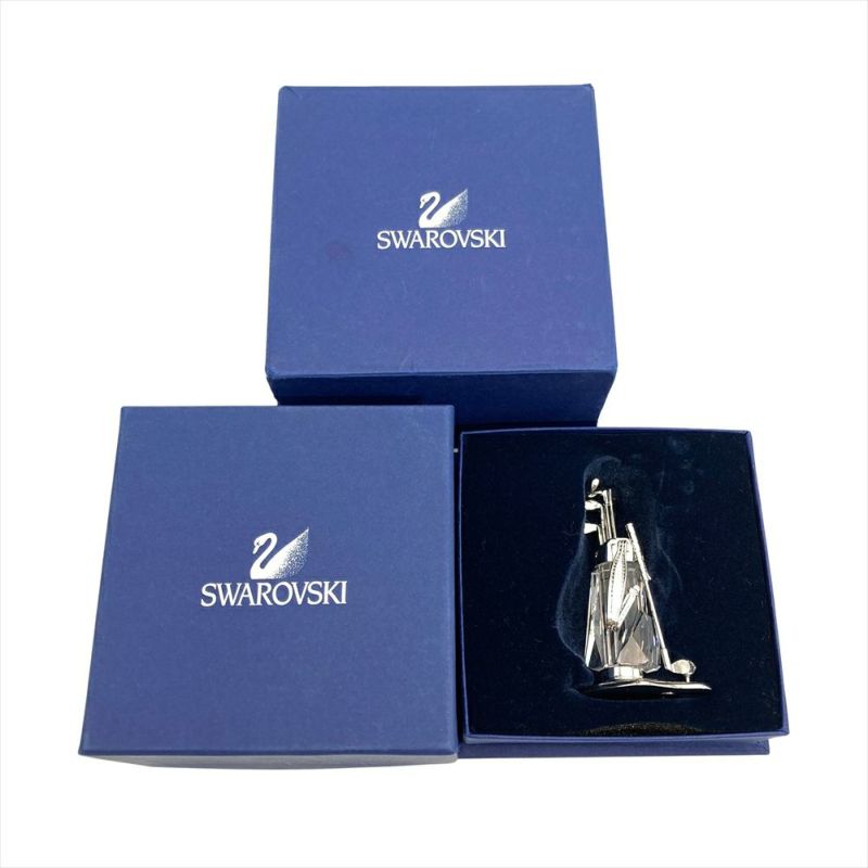 スワロフスキー SWAROVSKI ゴルフ トロフィー オブジェ 置物 663844