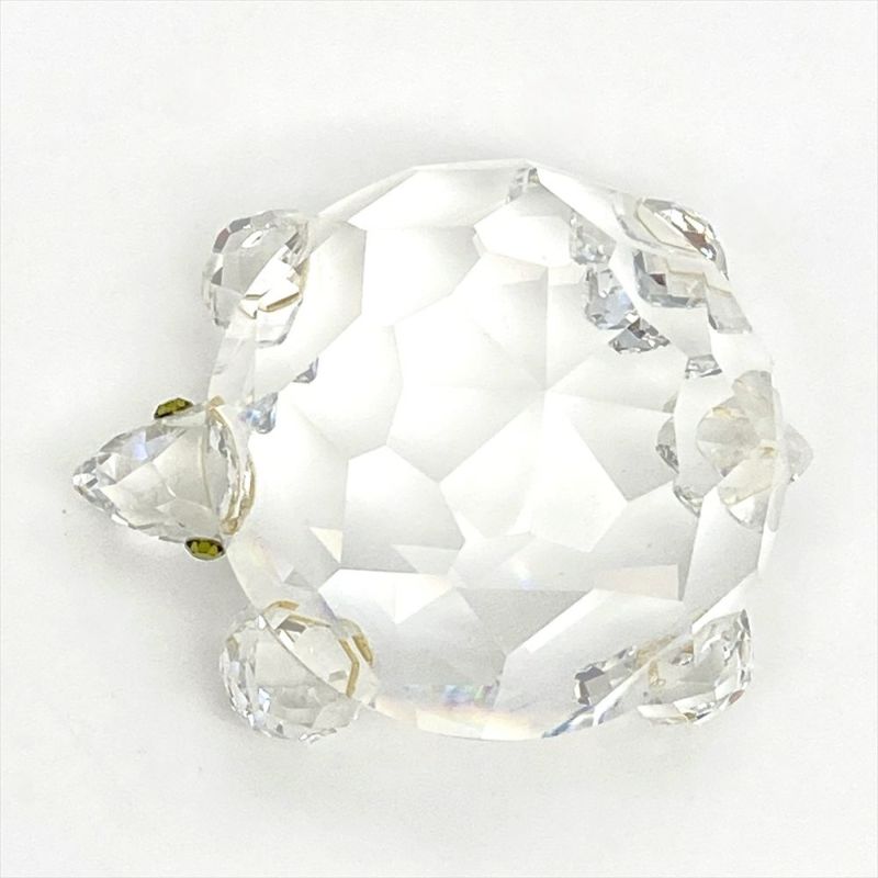 スワロフスキー SWAROVSKI ラージ タートル 亀 オブジェ 置物 7632