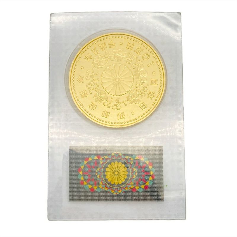 天皇陛下御即位記念 記念硬貨 10万円金貨 平成2年 純金 30g 金貨 K24