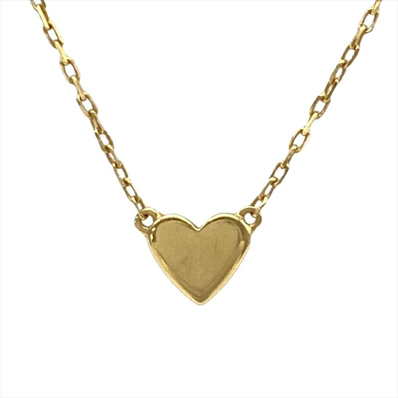 アーカー AHKAH ハート ネックレス K18YG 1.3g イエローゴールド