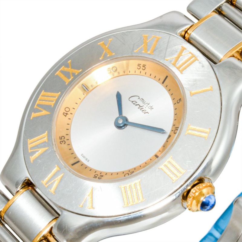 カルティエ Cartier 1330 マスト21 ヴァンティアン 腕時計 シルバー