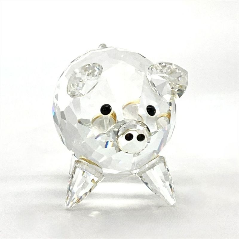 スワロフスキー SWAROVSKI ブタ オブジェ 置物 クリア ラージ ピッグ
