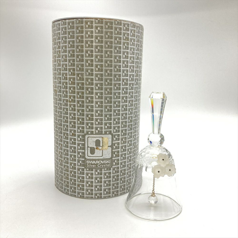 スワロフスキー SWAROVSKI テーブルベル オブジェ 置物 クリア 花