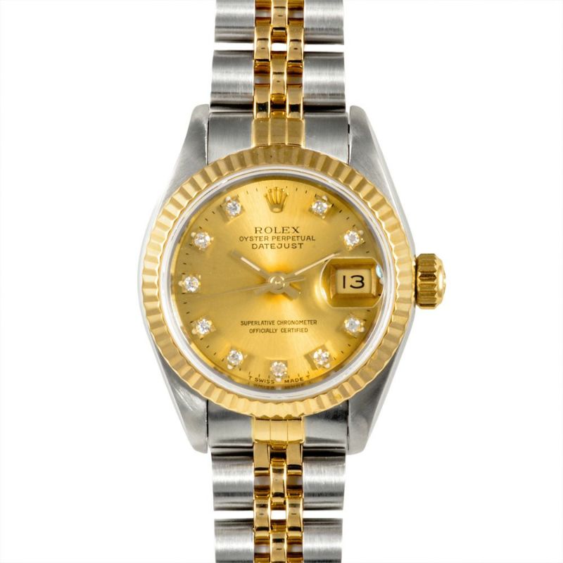 ロレックス ROLEX 69173G デイトジャスト N番 腕時計 シャンパン文字盤