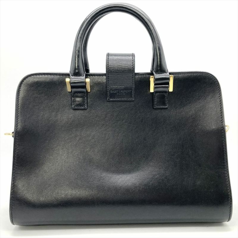 バーバリー　ハンドバッグ　レザー　黒　ブラック　ゴールド金具 バーバリー ハンドバッグ レザー 黒 ブラック ゴールド金具