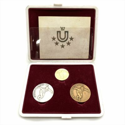 EXPO'70 日本万国博覧会記念メダル 金 銀 銅 3枚セット 大阪万博