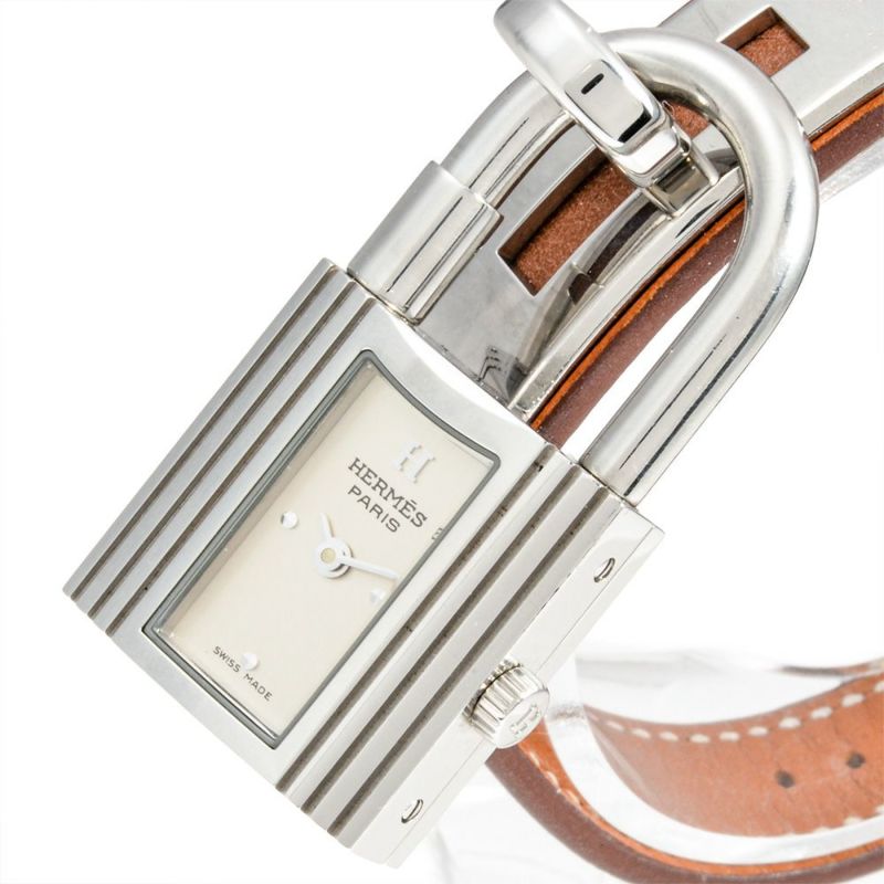 エルメス HERMES KE1.210 ケリーウォッチ 腕時計 シルバー文字盤