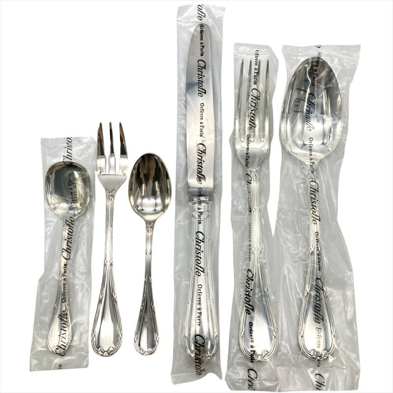 クリストフル Christofle リュバン ナイフ フォーク スプーンセット