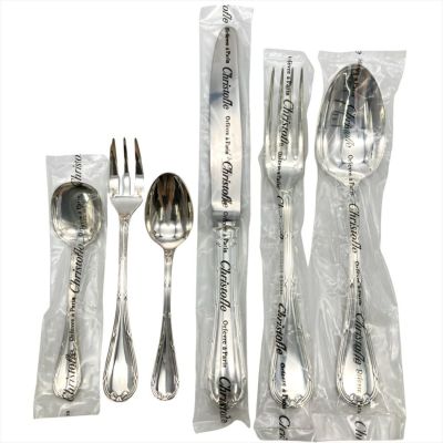 【新品未使用】クリストフル　テーブルナイフ、フォーク、スプーン9点 クリストフル Christofle リュバン ナイフ フォーク スプーンセット
