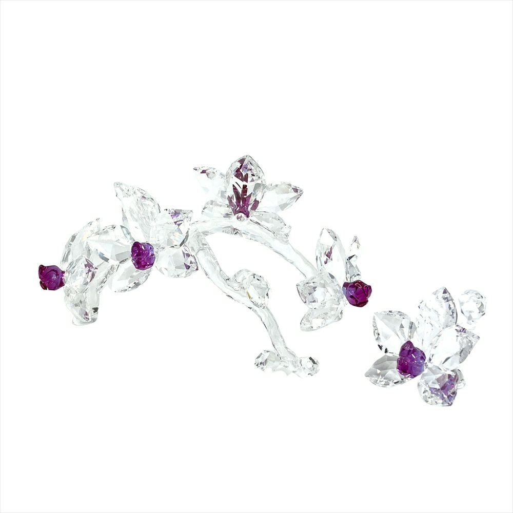SWAROVSKI スワロフスキー オーキッド ラン 蘭 花 置物 スワロフスキー SWAROVSKI オーキッド 蘭の花 オブジェ 置物 864443