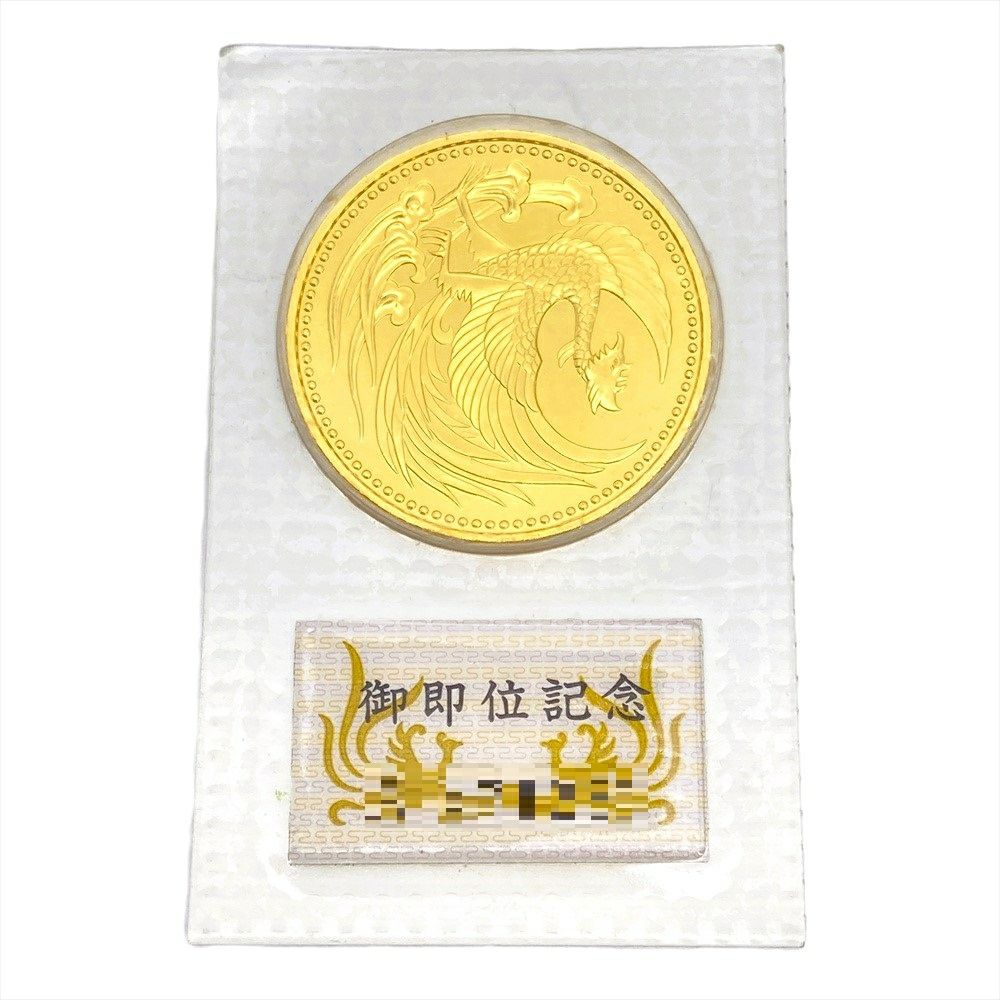 天皇陛下御即位記念 記念硬貨 10万円金貨 平成2年 純金 30g 金貨 K24
